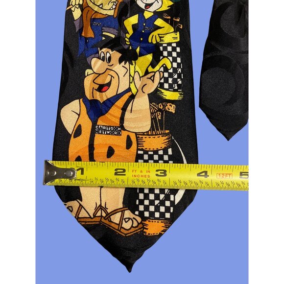 Cartoon Network Country Club Fred Flintstone Yogi Bear Top Cat Necktie Vintage - Picture 4 of 7